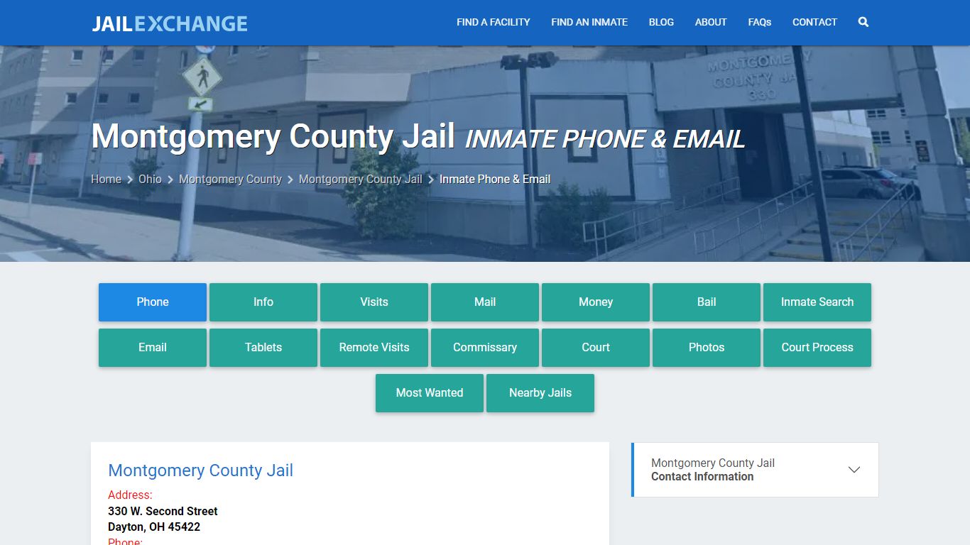 Inmate Phone - Montgomery County Jail, OH - Jail Exchange